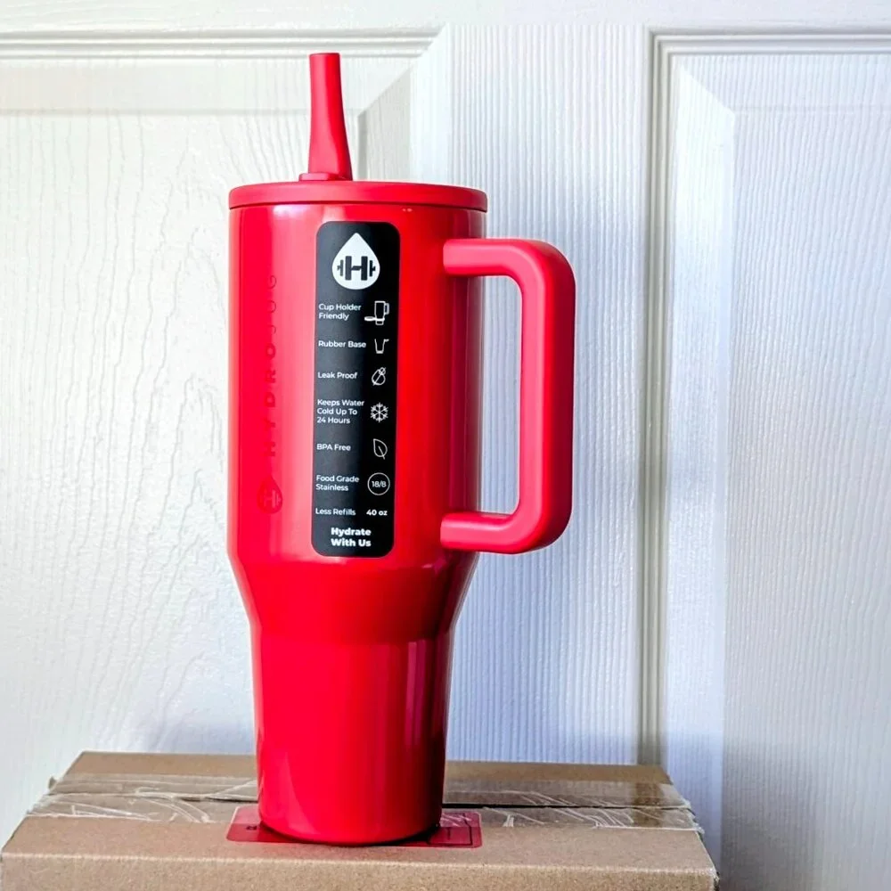 NWT LIMITED EDITION HydroJug 40oz Traveler, ❤️ RED SHINE ❤️ - Picture 3 of 8